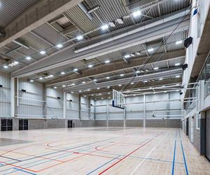 Désenfumage hall d'athlétisme indoor KU Leuven
