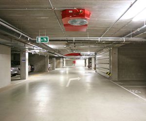 Brandbeveiliging in ondergrondse parkeergarage van het Concentra kantoorgebouw